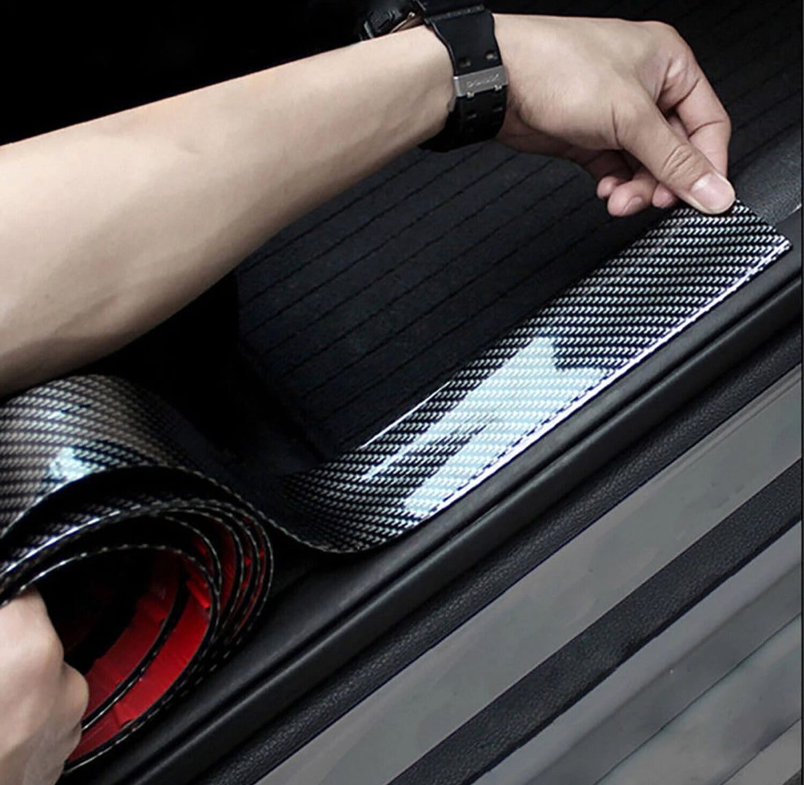 Self Adhesive Carbon Fiber Roll (2”x40”) High Gloss