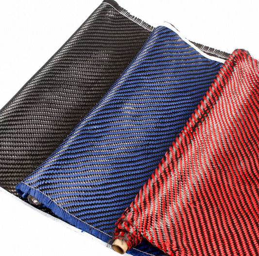 3K Carbon Fiber Twill 12” x 60” (Red, Blue, Black)