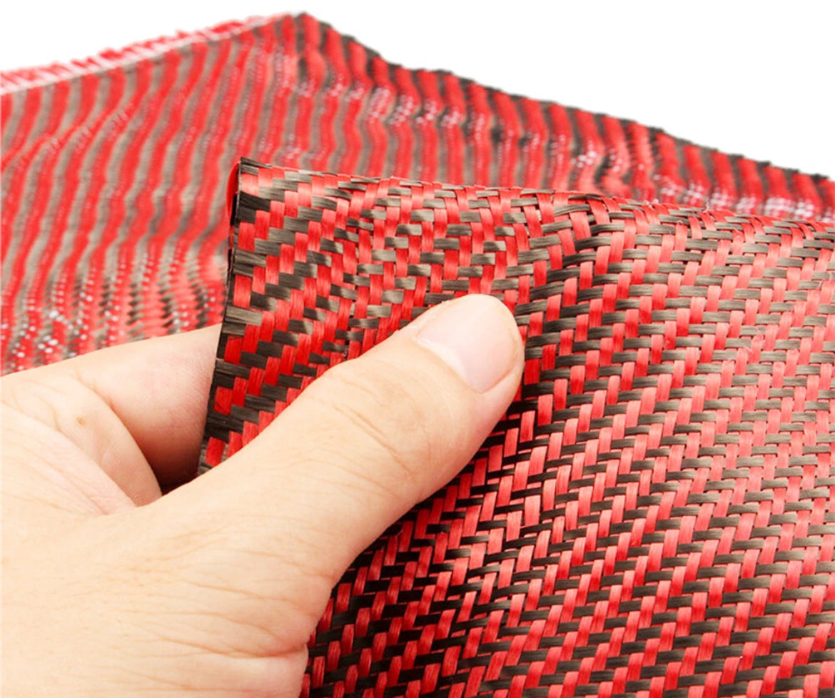 3K Carbon Fiber Twill 12” x 60” (Red, Blue, Black)