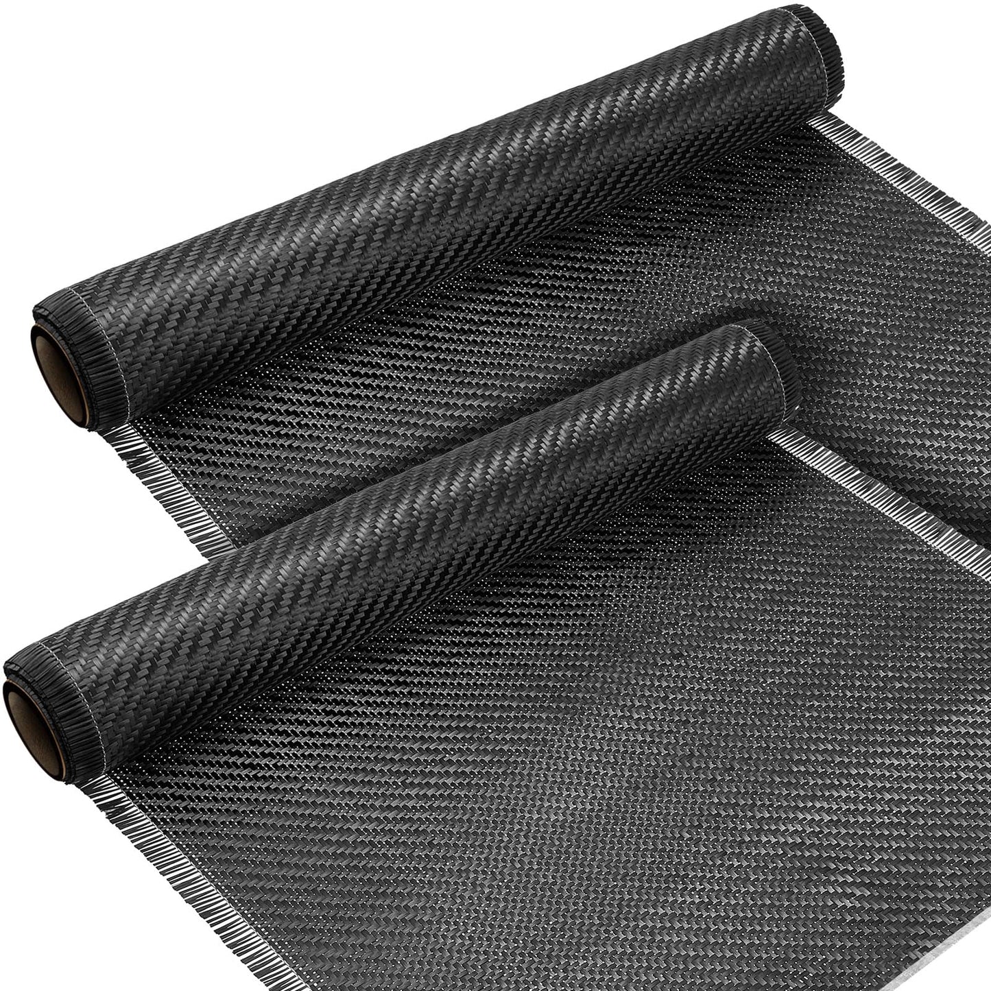 3K Carbon Fiber Fabric - Weaved Twill Roll (5ft x 12”)