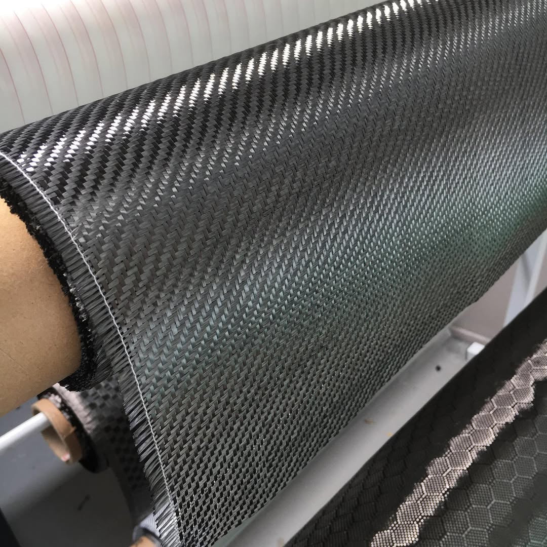 3K Carbon Fiber Fabric - Weaved Twill Roll (5ft x 12”)